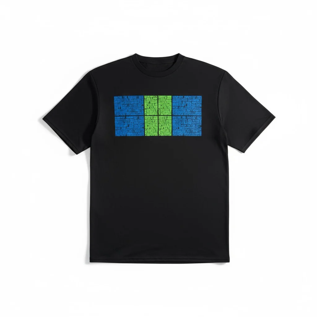 Alpha men’s dri-fit pickleball court t shirt - Image 3