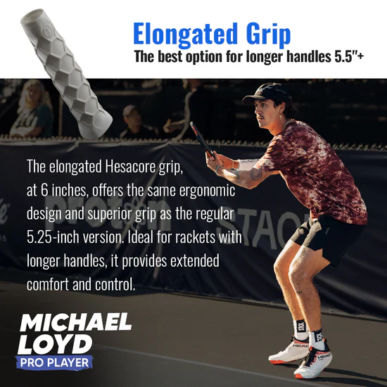 Hesacore Pickleball Elongated Grip - 6 Inches Long - Regular Soft Feel - Image 3