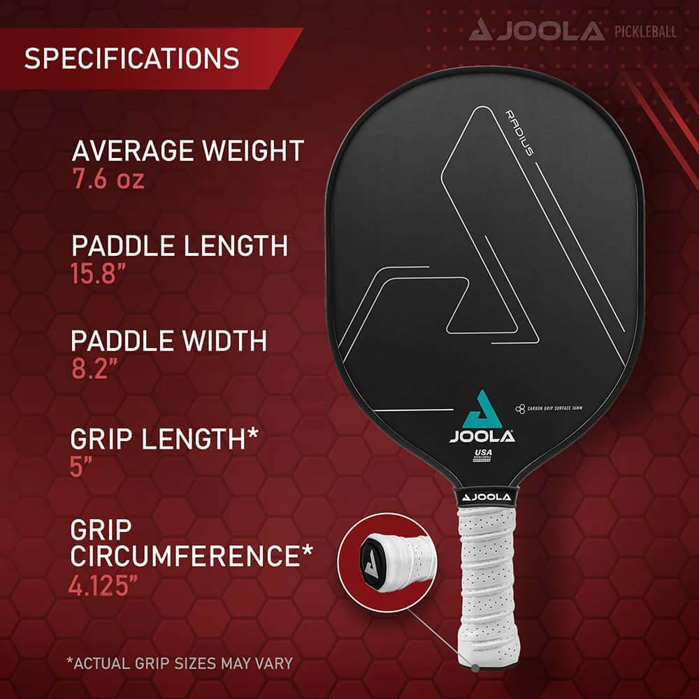 JOOLA Radius CGS 16mm Graphite Pickleball Paddle - Image 7