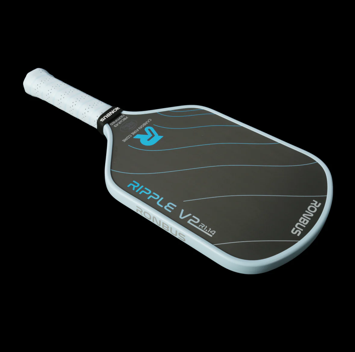 Ronbus Ripple V2 R1.14 FIRE Core Elongated 14mm Pickleball Paddle - Image 4