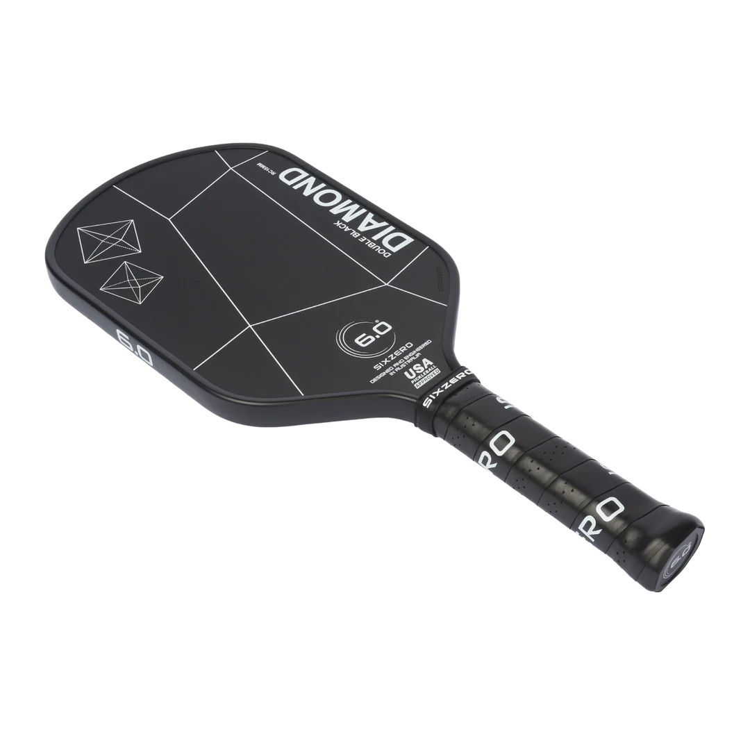 Six Zero Double Black Diamond Elongated Control 15mm Pickleball Paddle - Image 3