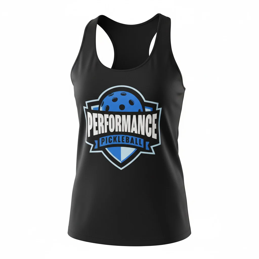 Performance Tank Top Large Blue Logo - Image 3