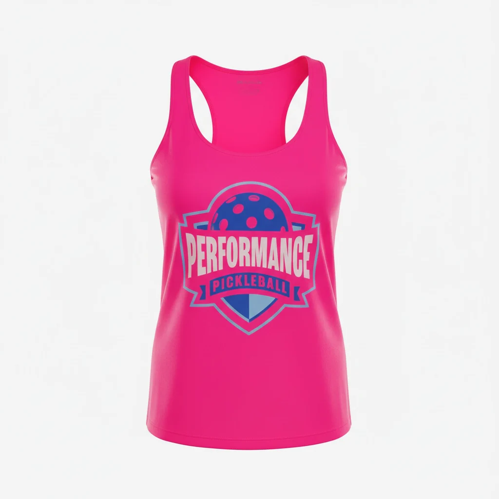 Performance Tank Top Large Blue Logo - Image 4