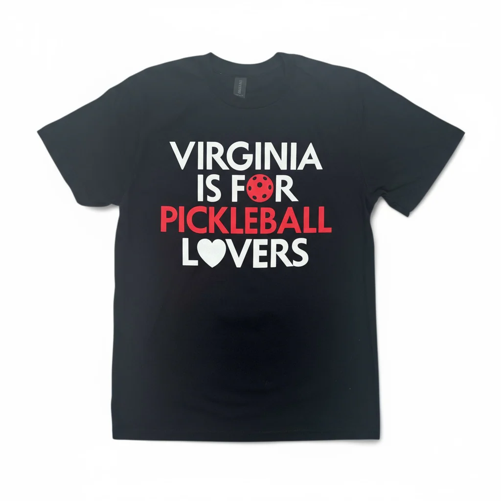 Virginia Is For Pickleball Lovers Cotton T-Shirt - Image 7