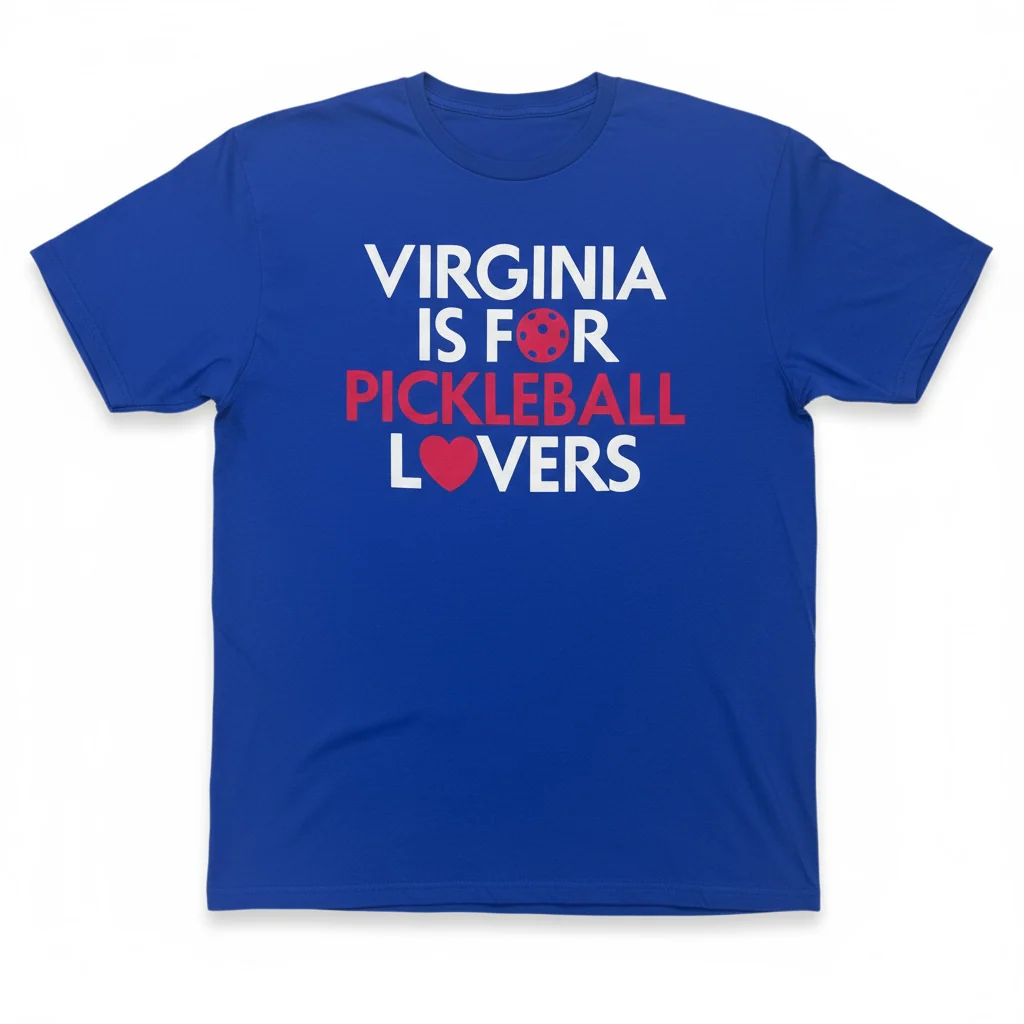 Virginia Is For Pickleball Lovers Cotton T-Shirt - Image 9