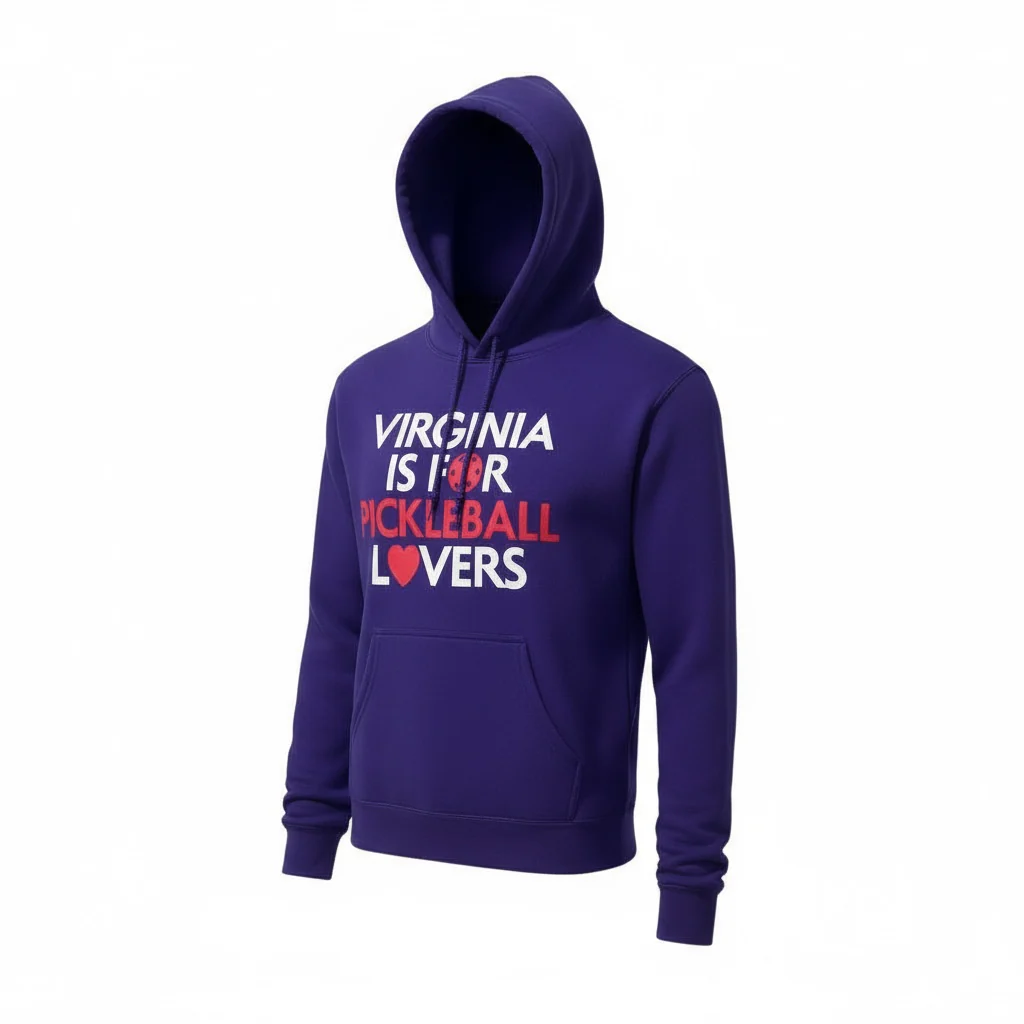 Virginia Is For Pickleball Lovers Heavy Weight Hoodie - Image 5